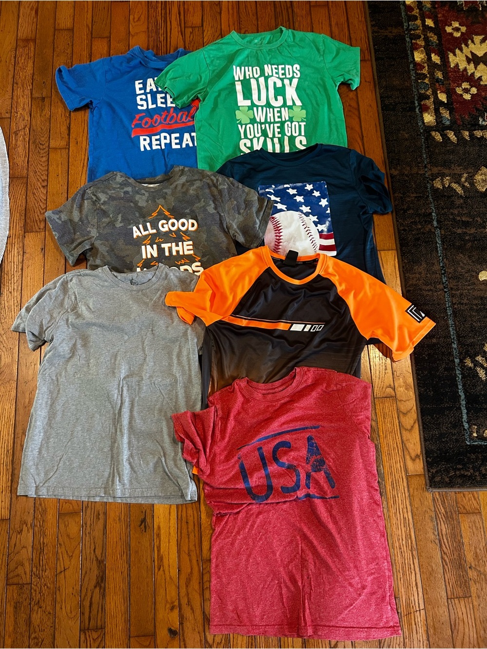 Boys XL XXL 16-20 T-Shirt Lot of 7 Graphic Athletic Tees